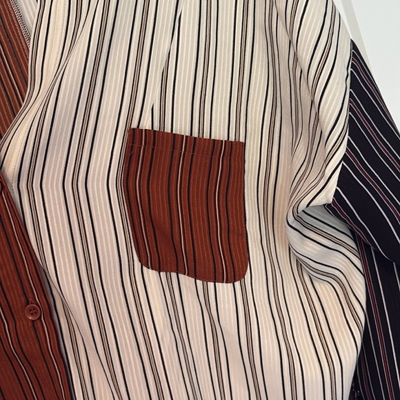 Fate contrasting button up blouse from vici - Picture 4 of 12